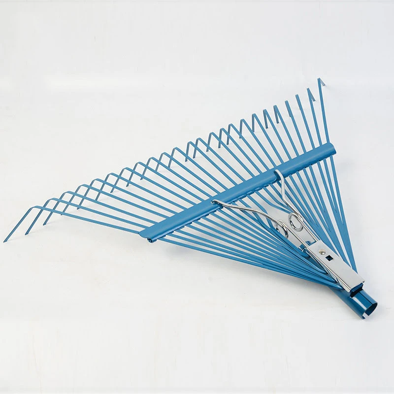
Wholesale spring garden tool 24 teeth tines Plants Carbon steel Lawns Yards roof Garden Leaf Rake heads 