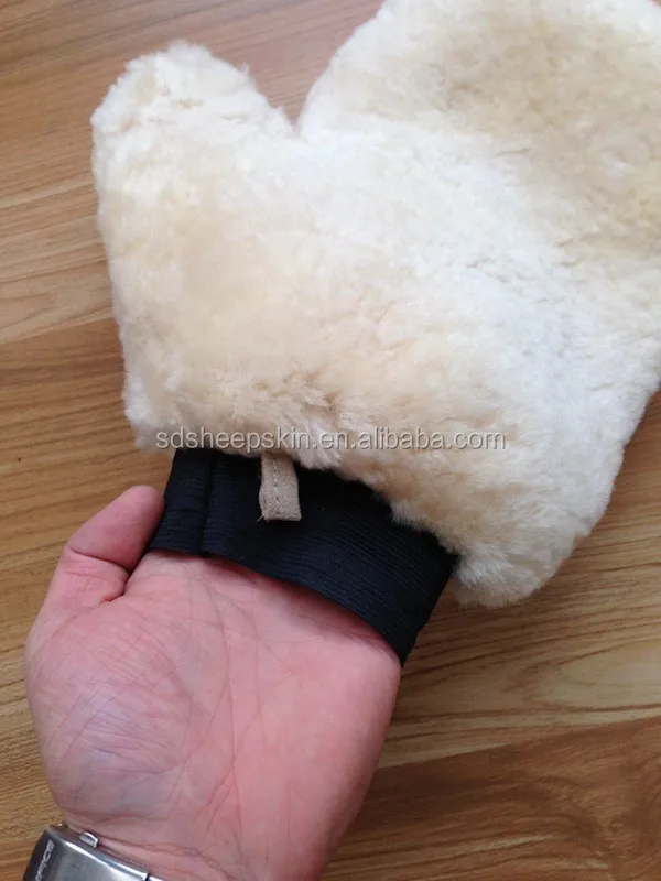 Merino Sheep Skin Lamb Oven Mitts car wash Gloves