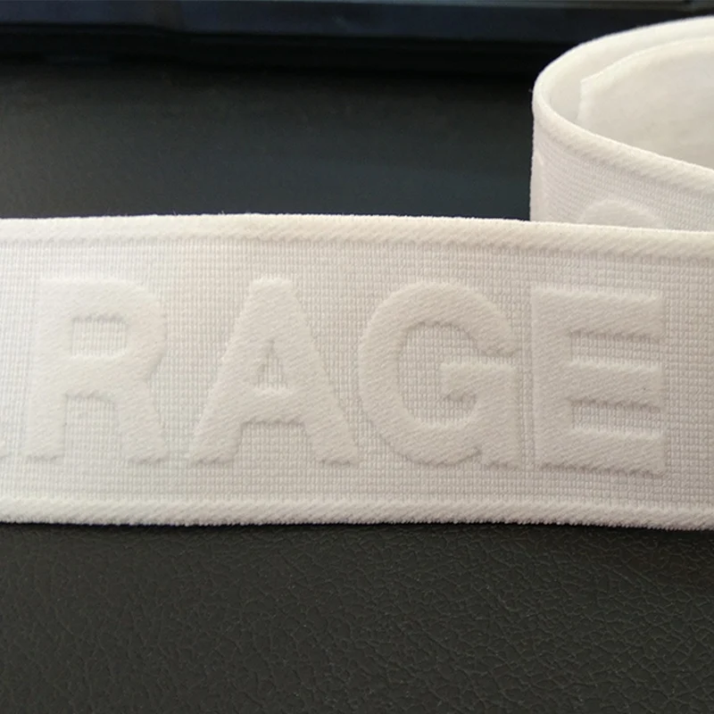 Soft Nylon Jacquard knitted elastic band tape strap for pants belt wholesale