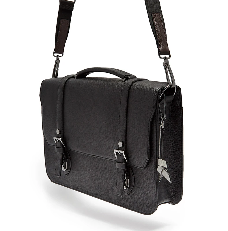 Индивидуальная деловая сумка, кожаный деловой портфель, большая мужская сумка-мессенджер