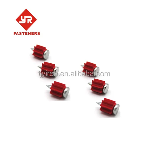 Factory-direct low velocity drive pin fasteners in hardware