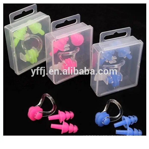 
Swimming products non-toxic silicone diving dearplug and nose clip 