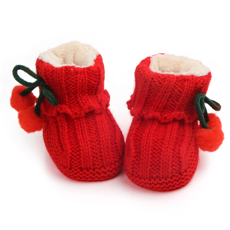 High quality warming cotton winner crochet baby shoes baby boots