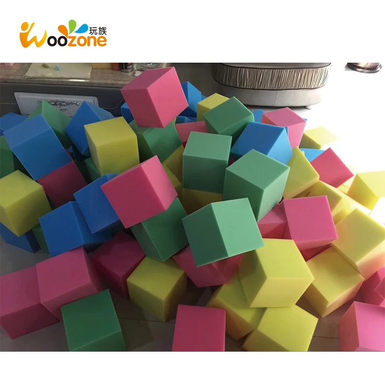 Cheap foam pit blocks high density sponge cube for trampoline park