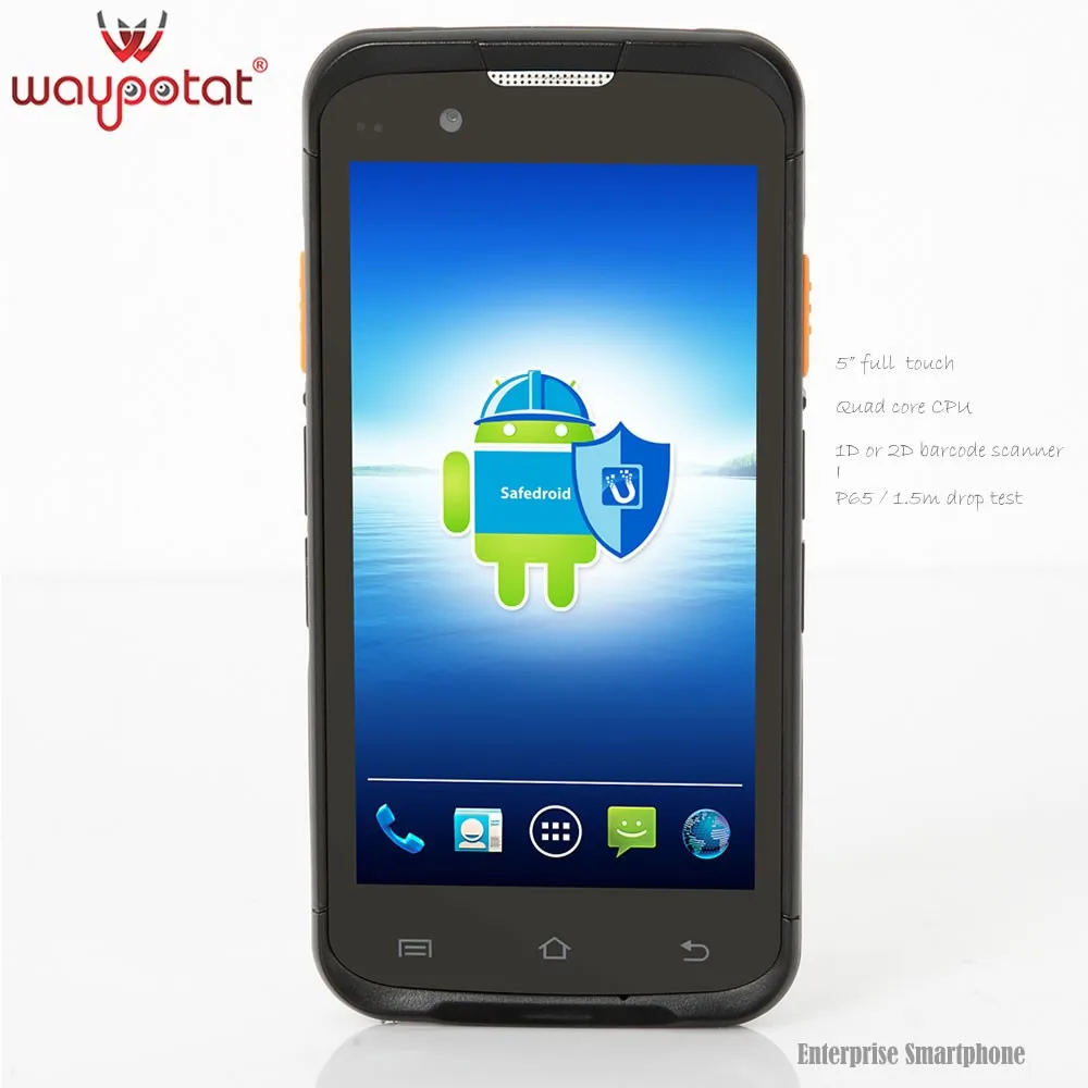 
Waypotat 2016 unlocked gps waterproof smartphone with barcode scanner i6300 