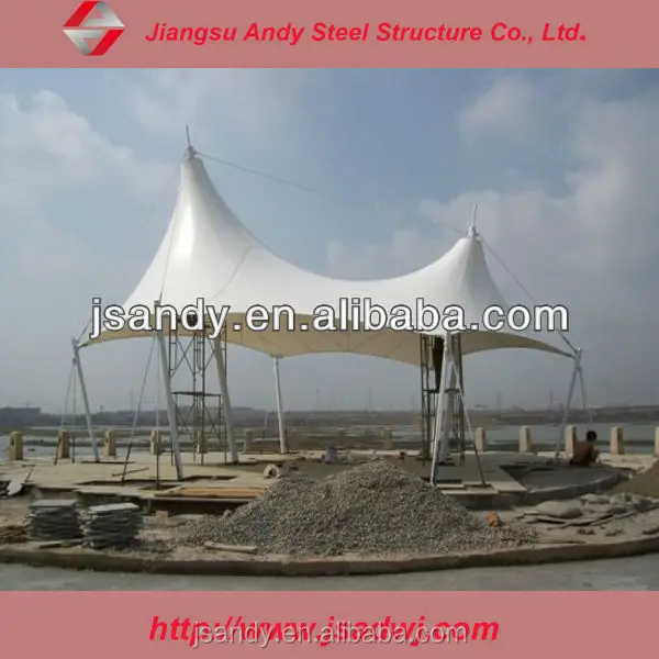 
Hot Sale! New Product Waterproof Building Roof Cover Tensile Membrane Structure 
