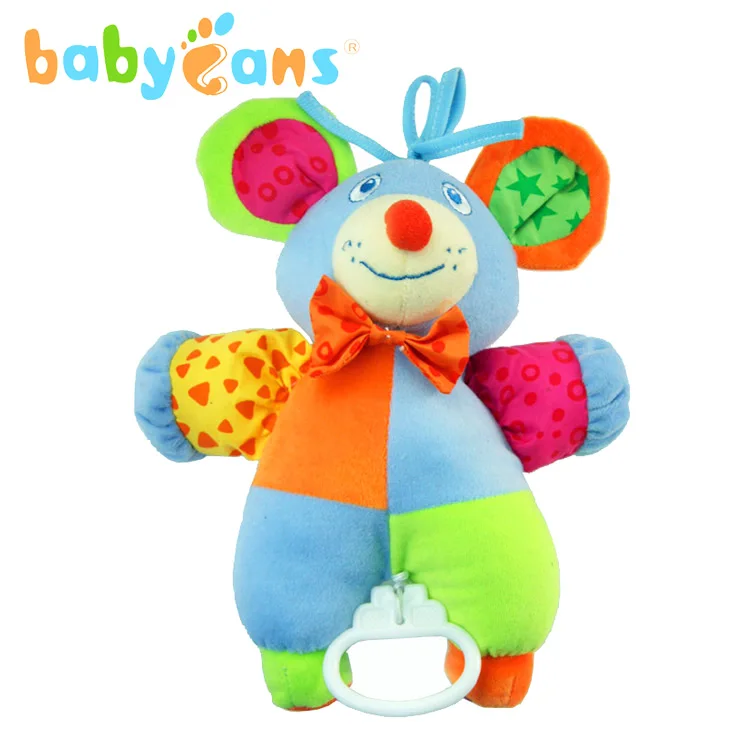 Cute Mouse Soft Stuffed Baby Toys High Quality Baby Musical Toy