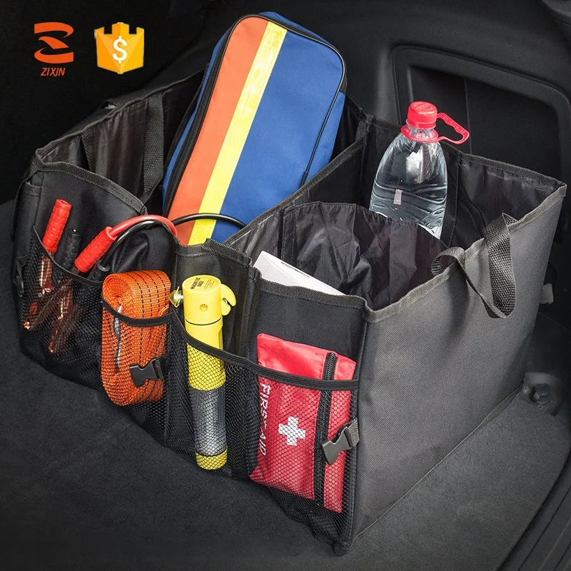 Amazon Hot Sale Heavy Duty Waterproof SUV Vehicle Truck Car Trunk Organizer For AUTO Tools Bag