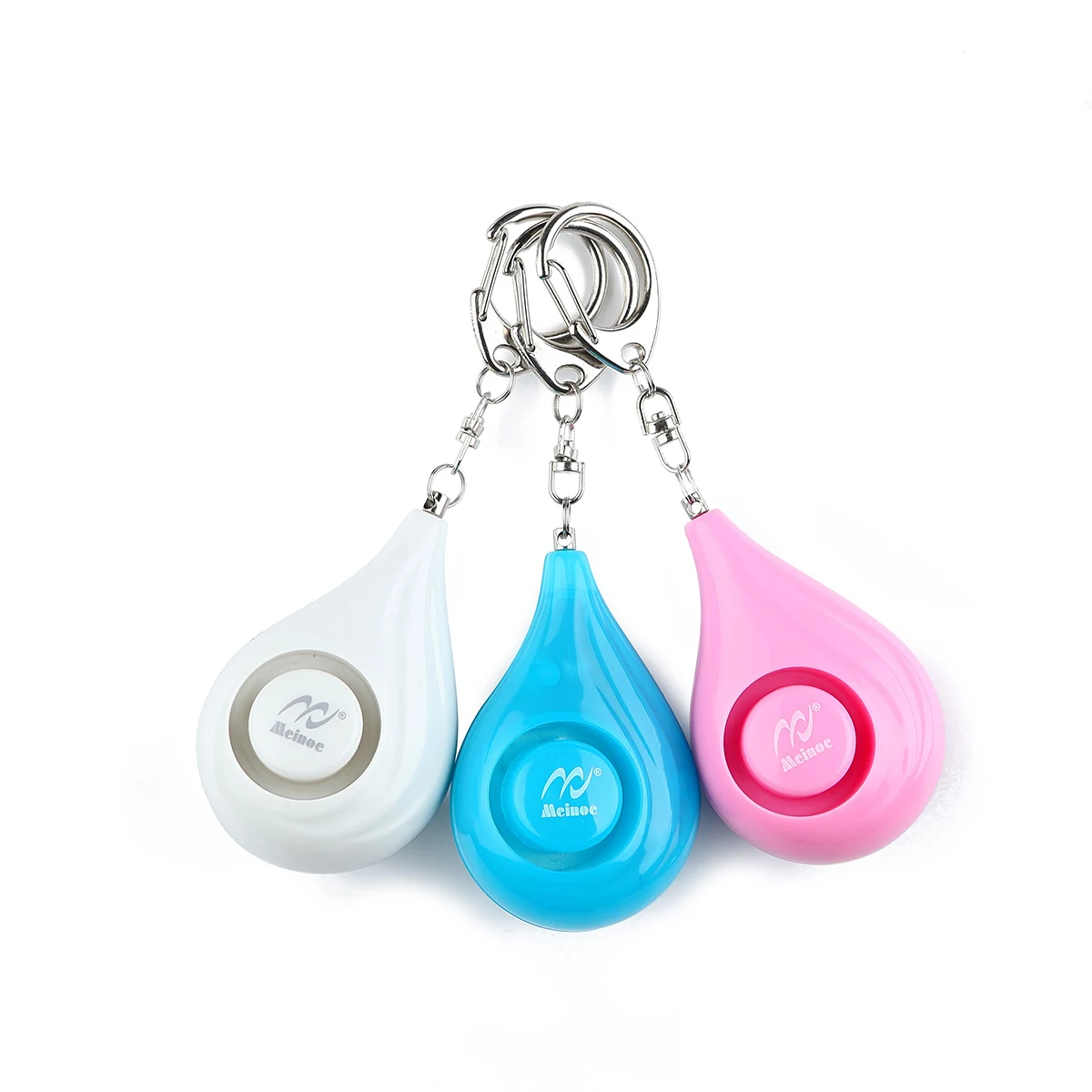 
Meinoe mini portable water drop shaped personal keychain alarm with whistle  (60793065867)
