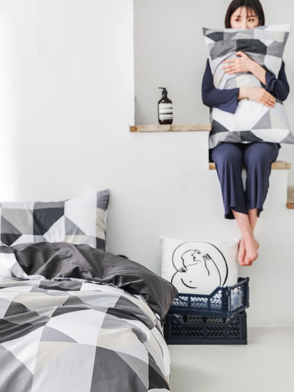 New Arrival Amazon Style 100%Cotton 200TC Duvet cover and Pillowcase Twin Queen King Size Bedding set