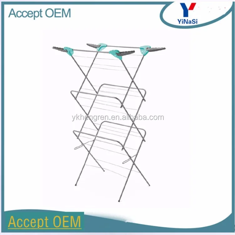 Newest design 3 Tier Clothes Airer Laundry Dryer Horse Towel Rack Folding Indoor Outdoor