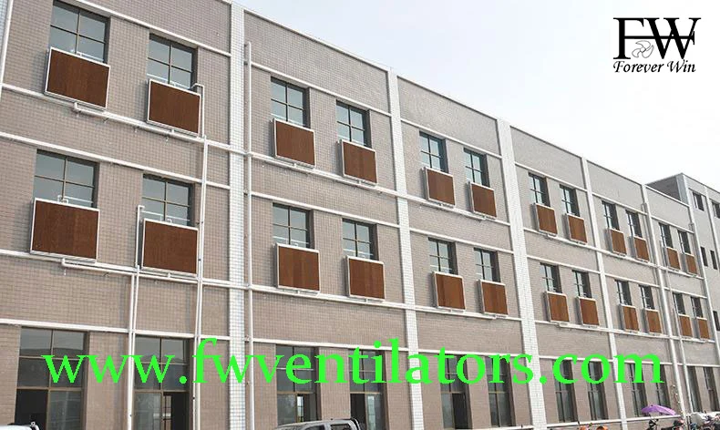 low price farm multi-span agricultural poultry hot air filter