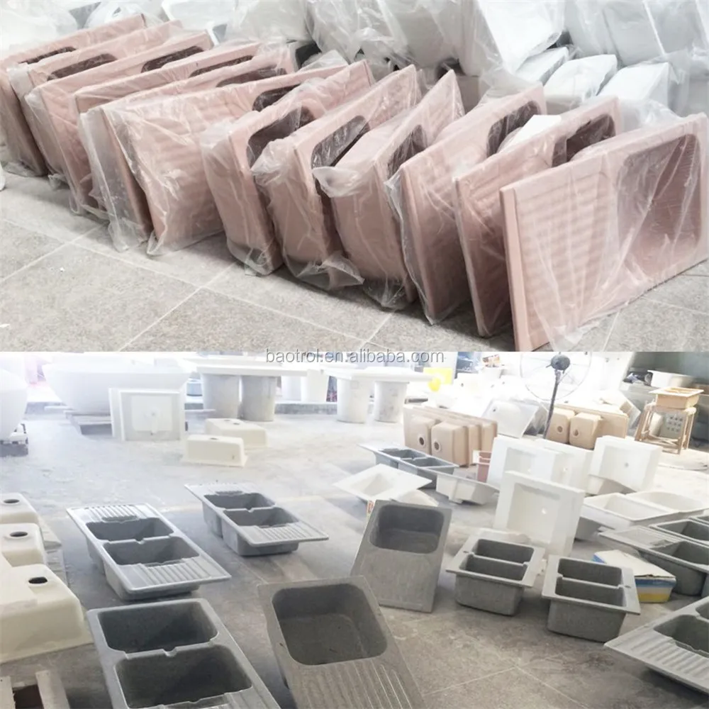 Artificial stone Kitchen Sink, Stone Undermount Sink, Italian acrylic Kitchen Sink