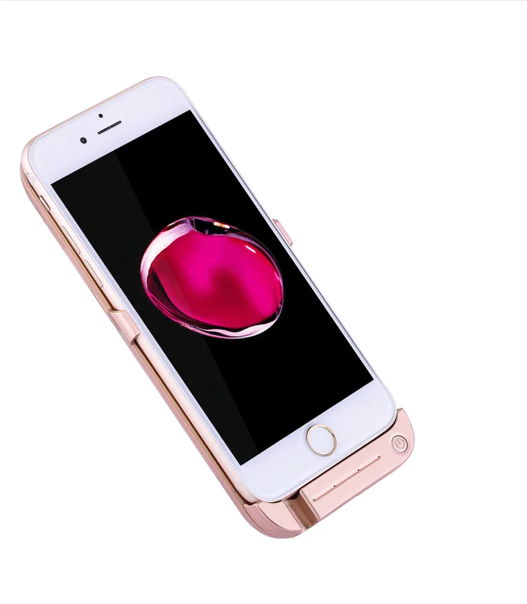 2018 Hot Selling Wholesale Backup Charger Case for iPhone 6/7,5000mAh Power Bank Charger Case for iPhone 6/7 with USB Port