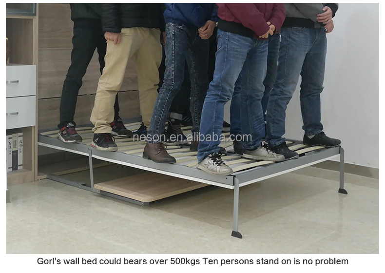 Living Room Folding Sofa Wall Bed Mechanism With SGS Certificate