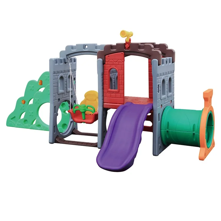 Hot Sale Kindergarten Children Plastic Slides Kids Outdoor Playground