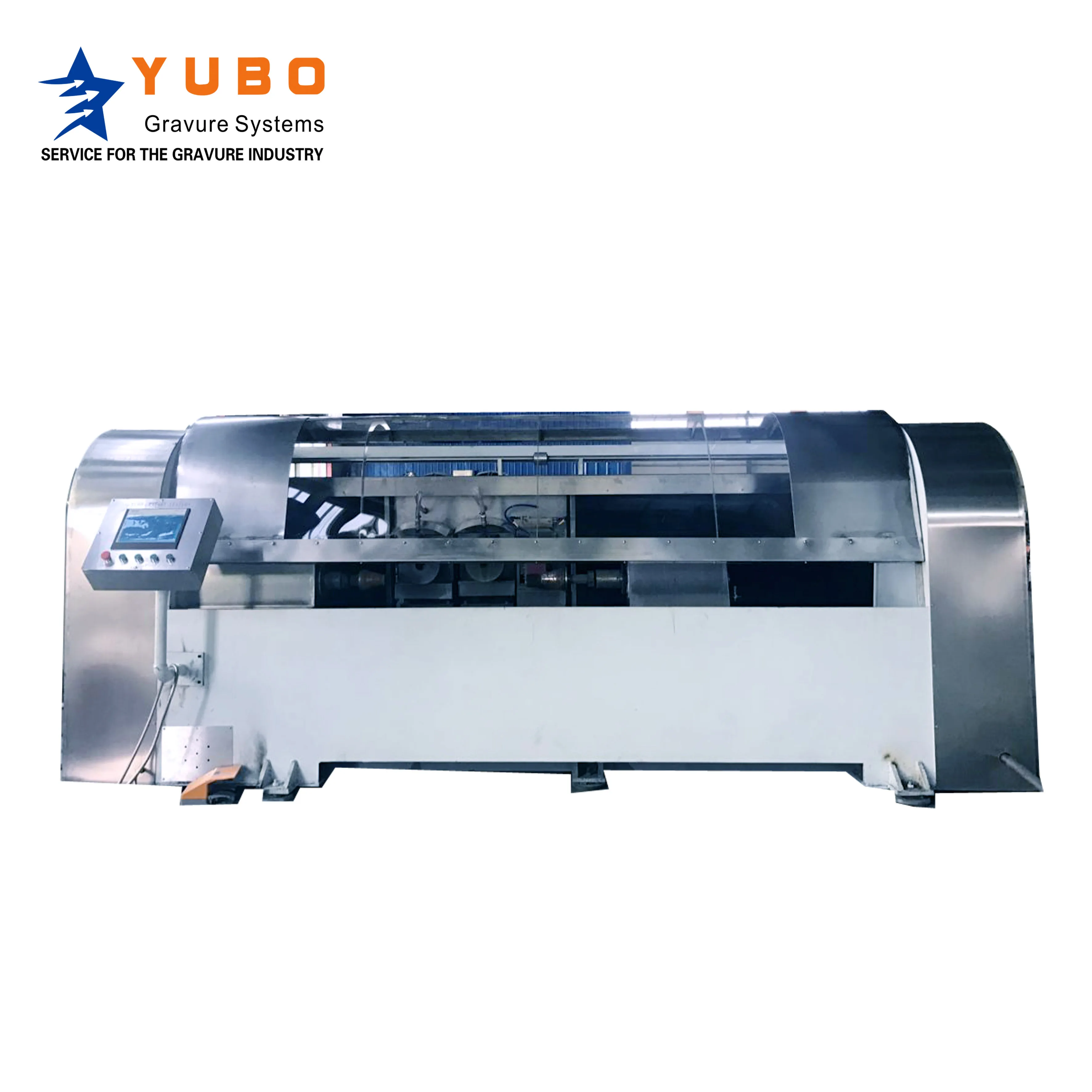 
YUBO Three-Heads Copper Grinding Polishing Machine Gravure Cylinder Polishing Machine 