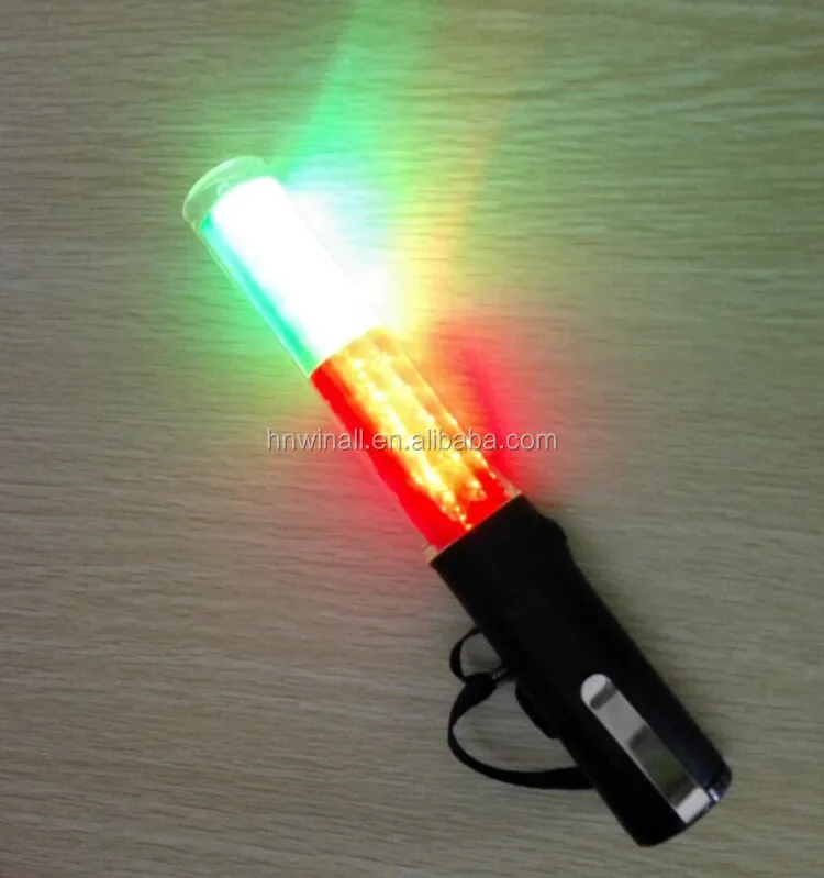 Emergency Rechargeable/Battery Led Strobe Plastic Light Traffic Baton  for Safety