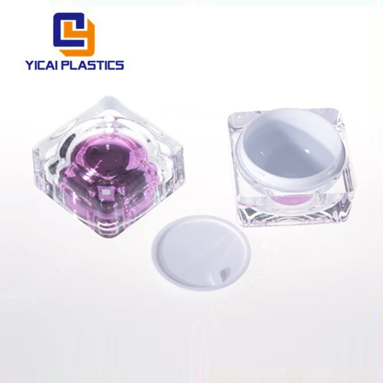 Кристалл Золотой косметической упаковки банку крема макет