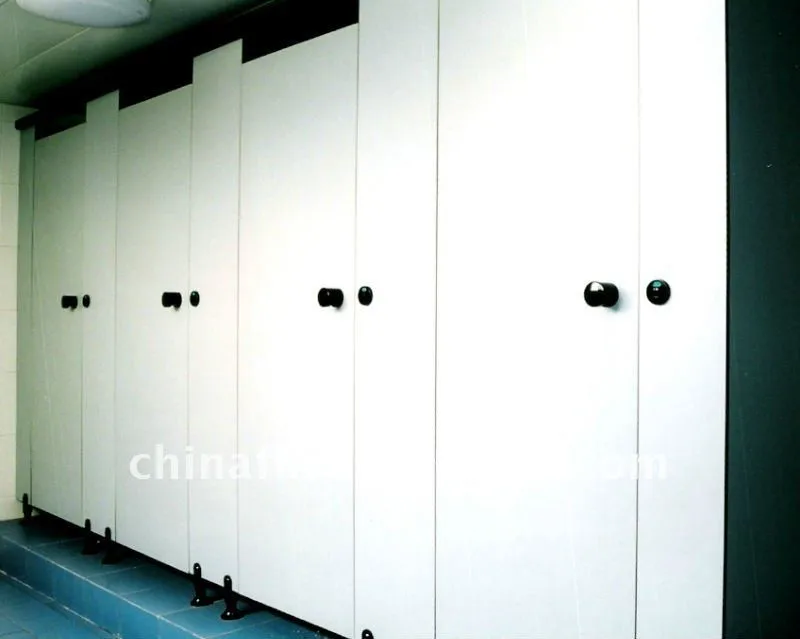 Popular White color waterproof hpl toilet cubicle