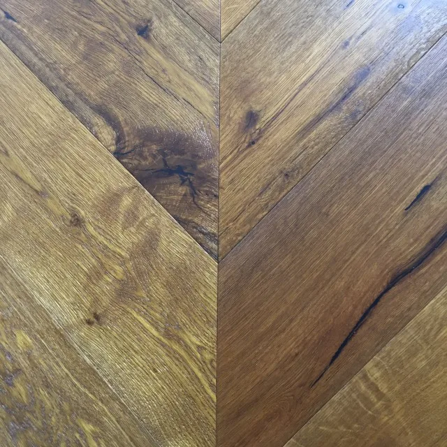 
Hot Selling Chevron Parquet White Oak Engineered Wooden Flooring 