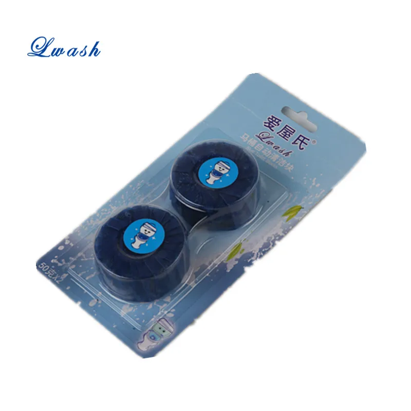 Antibacterial Blue Automatic Bleach Toilet Bowl Bathroom Cleaner Tablets, Drop in Tank