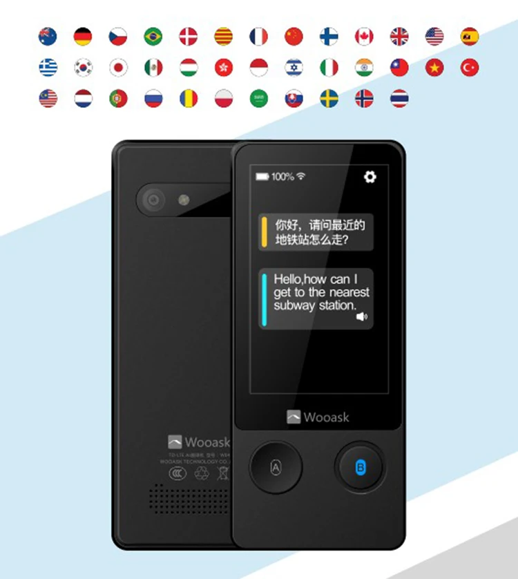 
Instant Pocket Voice Translator 126 Language 4G/WiFi/Hotspot Photo Translation Pocket Language Translator 