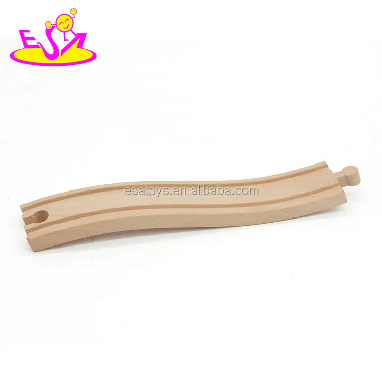 Customize toy train track accessories wooden curved tracks for sale W04C108