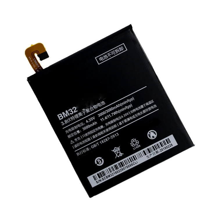 Высокая емкость 3000 мАч 3 8 v солнечного коллектора GB/T18287-2013 BM32 Аккумулятор Li-Ion для мобильного телефона Xiaomi MI4