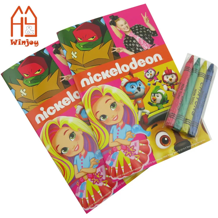 Fashion Design DIY coloring book with 4 pack colour pencils set for kids drawing