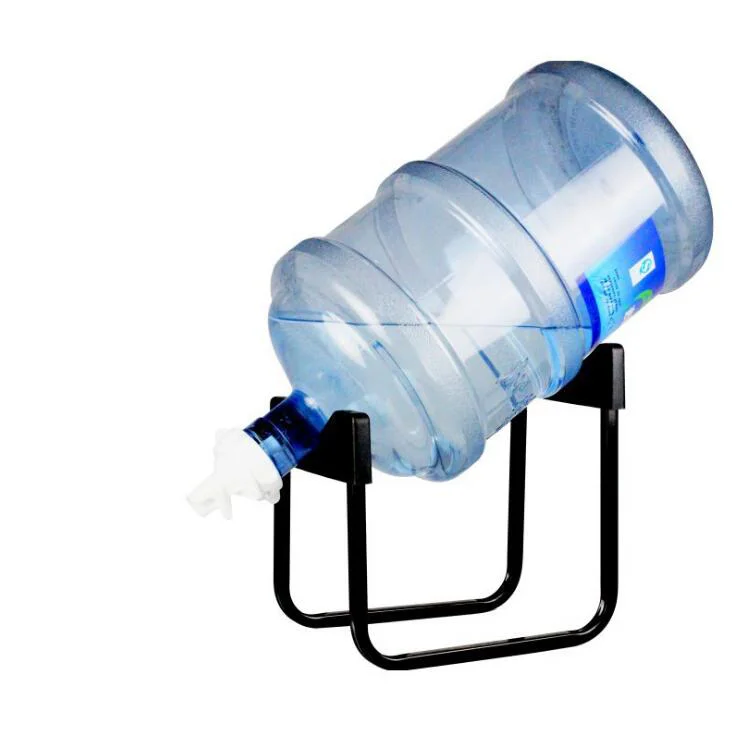 Sturdy Stacking Functional 4 Tiers Foldable White 5 Gallon Water Bottle Storage Rack