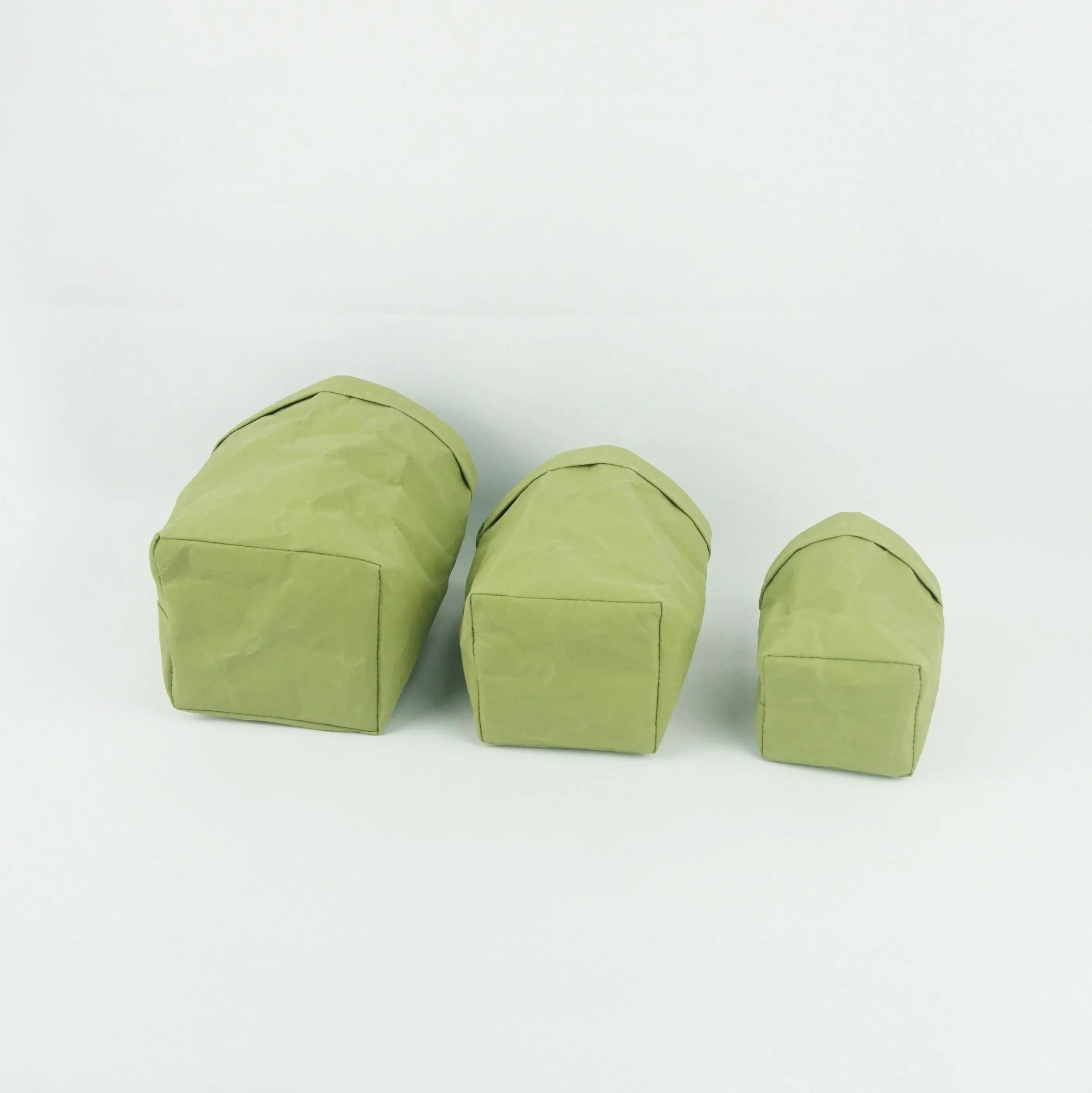 Chiterion Washable Kraft Paper Storage Bag Reusable Plants Bins Household Storage Organizer for Foods Toys & Small Items