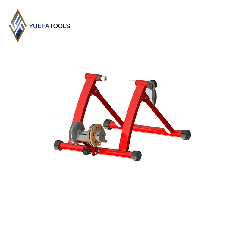 Черный складной велотренажер с магнитным сопротивлением