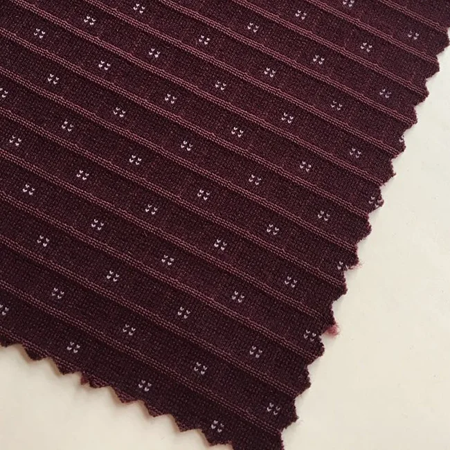 
Oeko-Tex Standard 100 certified dobby spandex double knitting fabric for cloth garment 