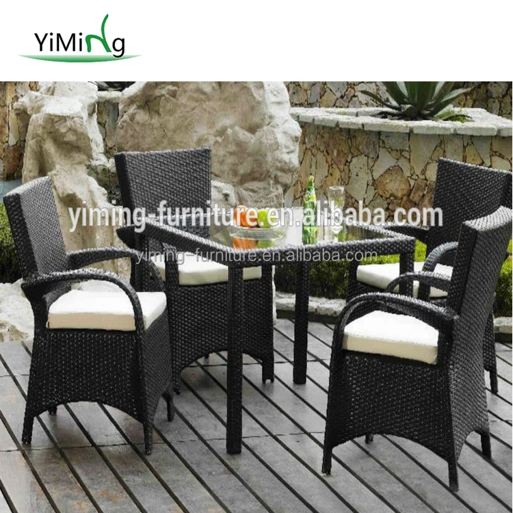 Wicker Chair & Dining Patio Furniture Set Cafe Chairs And Tables