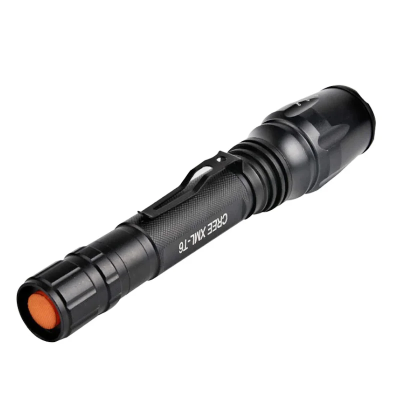 Aluminum 1000 Lumen 18650 Battery Powered Flashlight High Quality Waterproof T6 LED Zoomable Tactical Flashlight