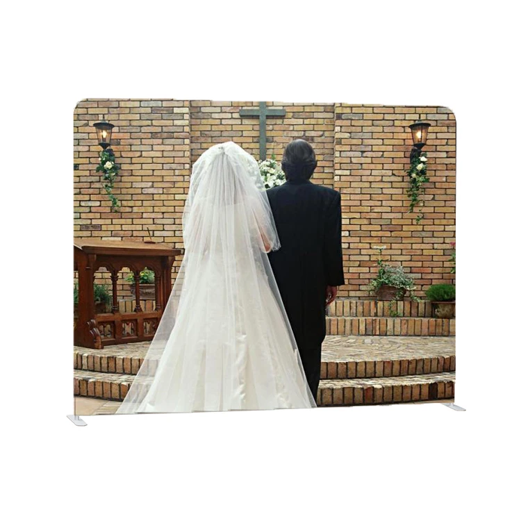 10 * 8ft wholesale  light weight aluminum tube custom pillow case wedding backdrop