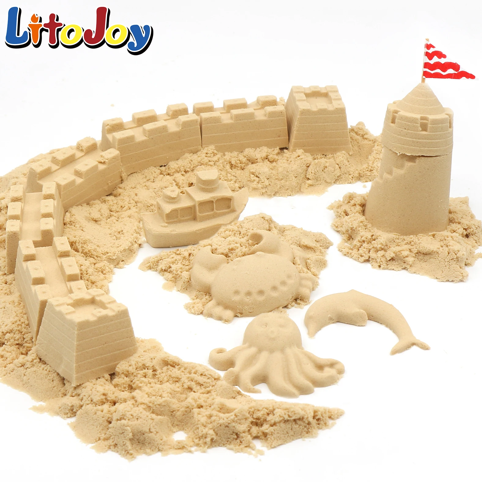 LitoJoy wholesale 1kg magic sand in pink color