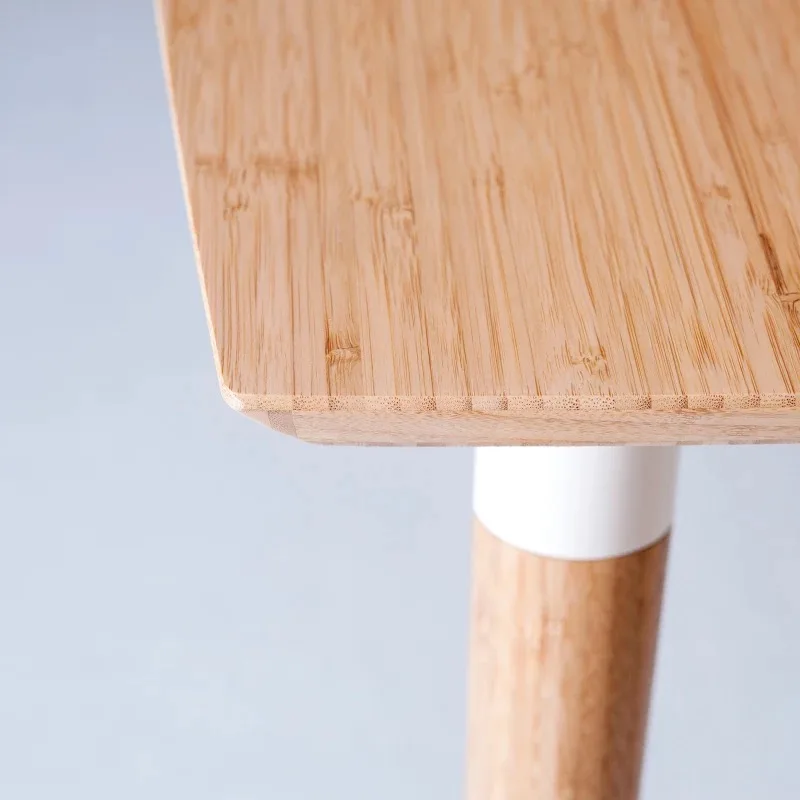 
BAMBKIN bamboo furniture kitchen dining room table and chair set for 4/6 five-pieces rectangle dining table set 