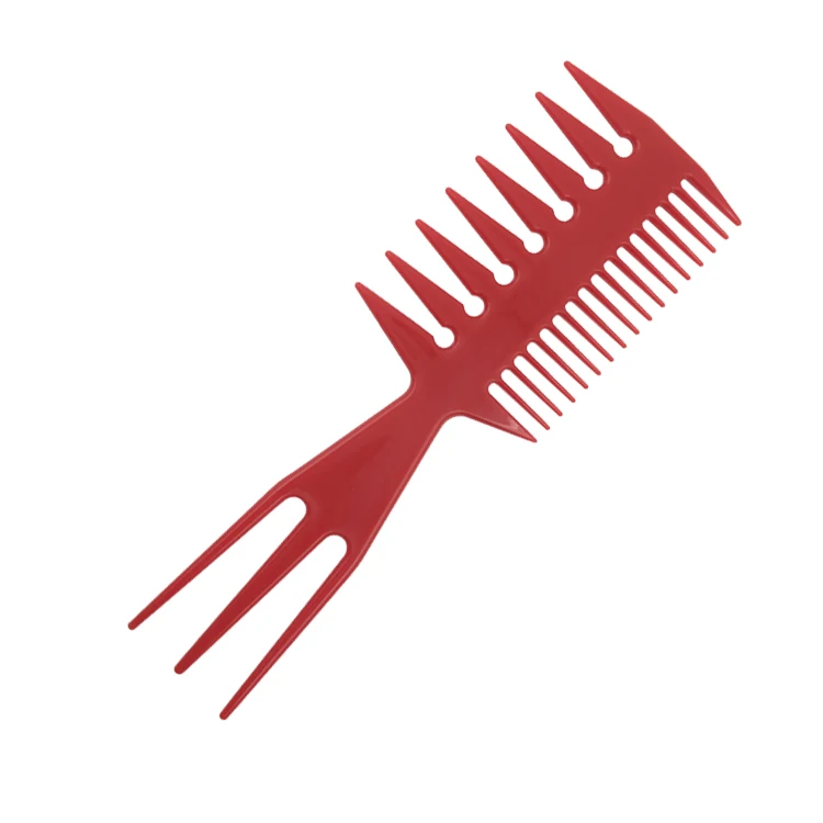 Fish or Y Shape 3 In 1 Plastic Hairdressing Stylist Combs