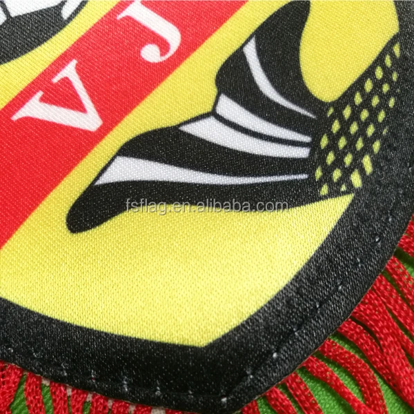 Manufacturer Satin Custom Double Side Printed Gift Flag Football Sports Car Mini Sublimated Pennant