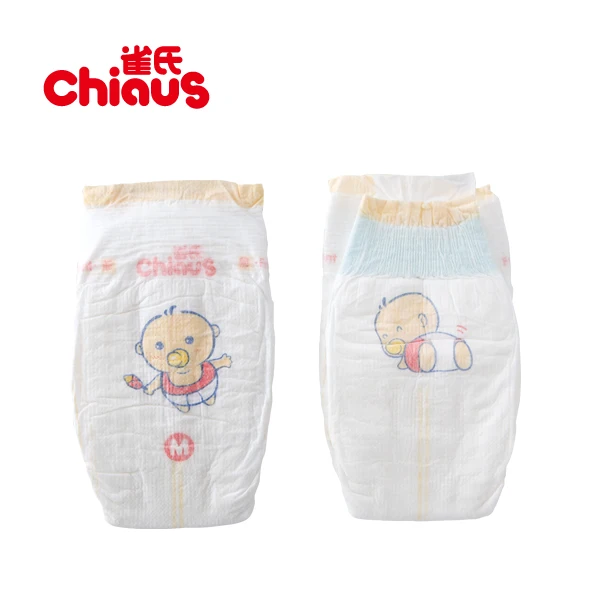Chiaus cotton baby diaper training pants with high quality diaper nonwoven fabric from china