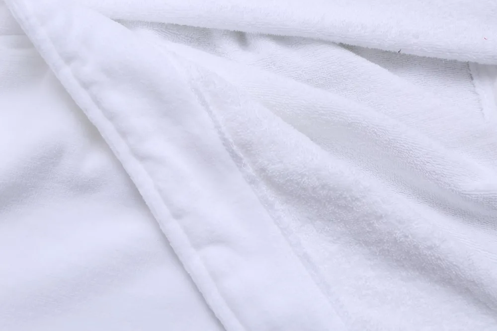 
5 Star Hotel Adult Bathrobe xxl Shawl Collar Luxury Velour Terry Cotton Towelling Robe 