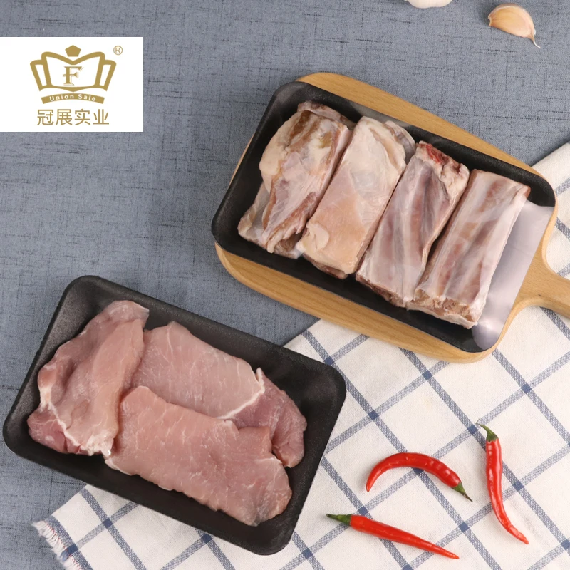 
19.3*13*1.9cm Disposable Eco-Friendly Foam Tray seafood and meat packing trays customized color food grade packing trays 