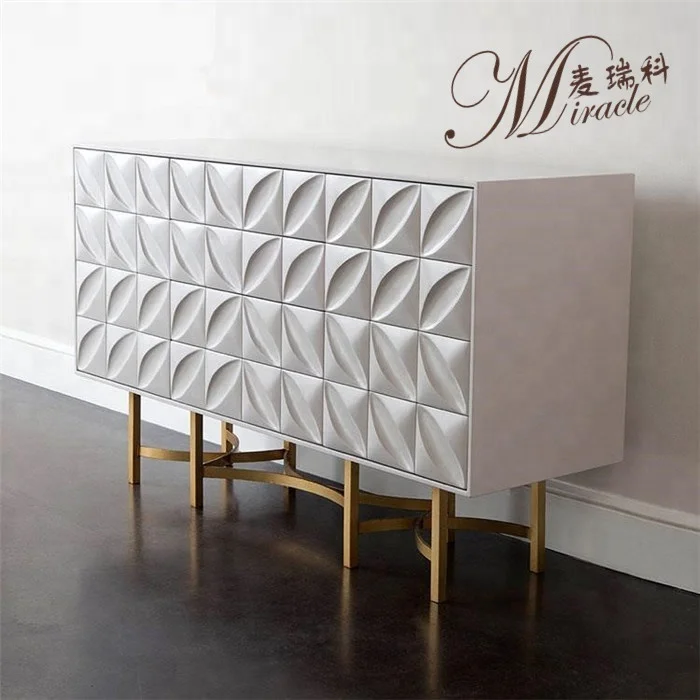 Living room decor furniture 3 doors console side wall cabinet