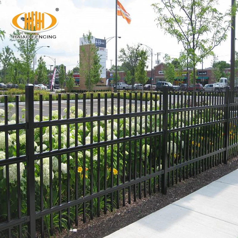 Hot sale best price powder coating rod wrought iron fence philippines