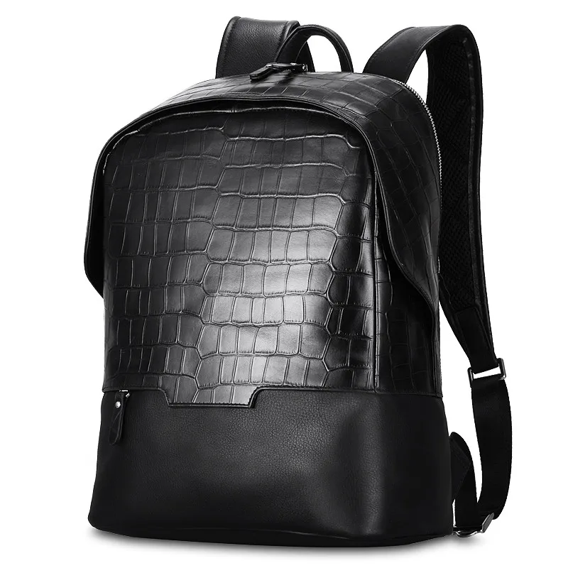 2023 Best sales High Quality Crocodile leather backpack Men bag