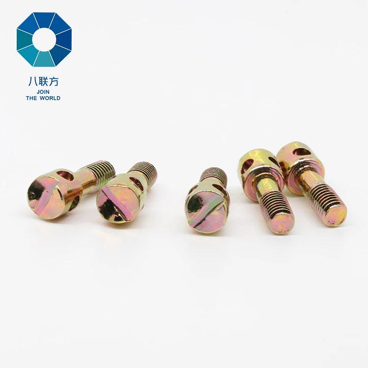 Brass Cross Recessed Bored Head Electricity Meter Lead Seal Screw