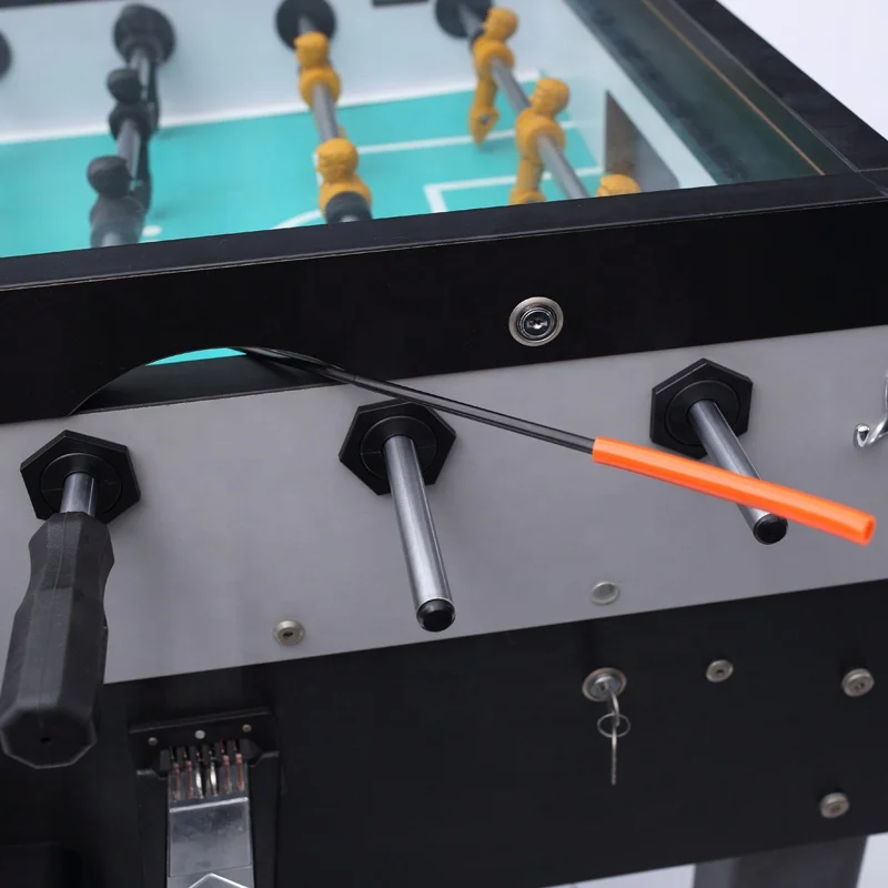 CLASSIC DESIGN Professional Glass Top Coin Operated Soccer Table