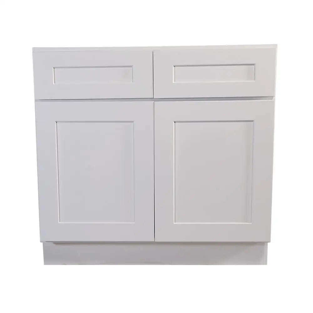 
Ready Made Modular White Shaker Kitchen Cabinet With Shelf 